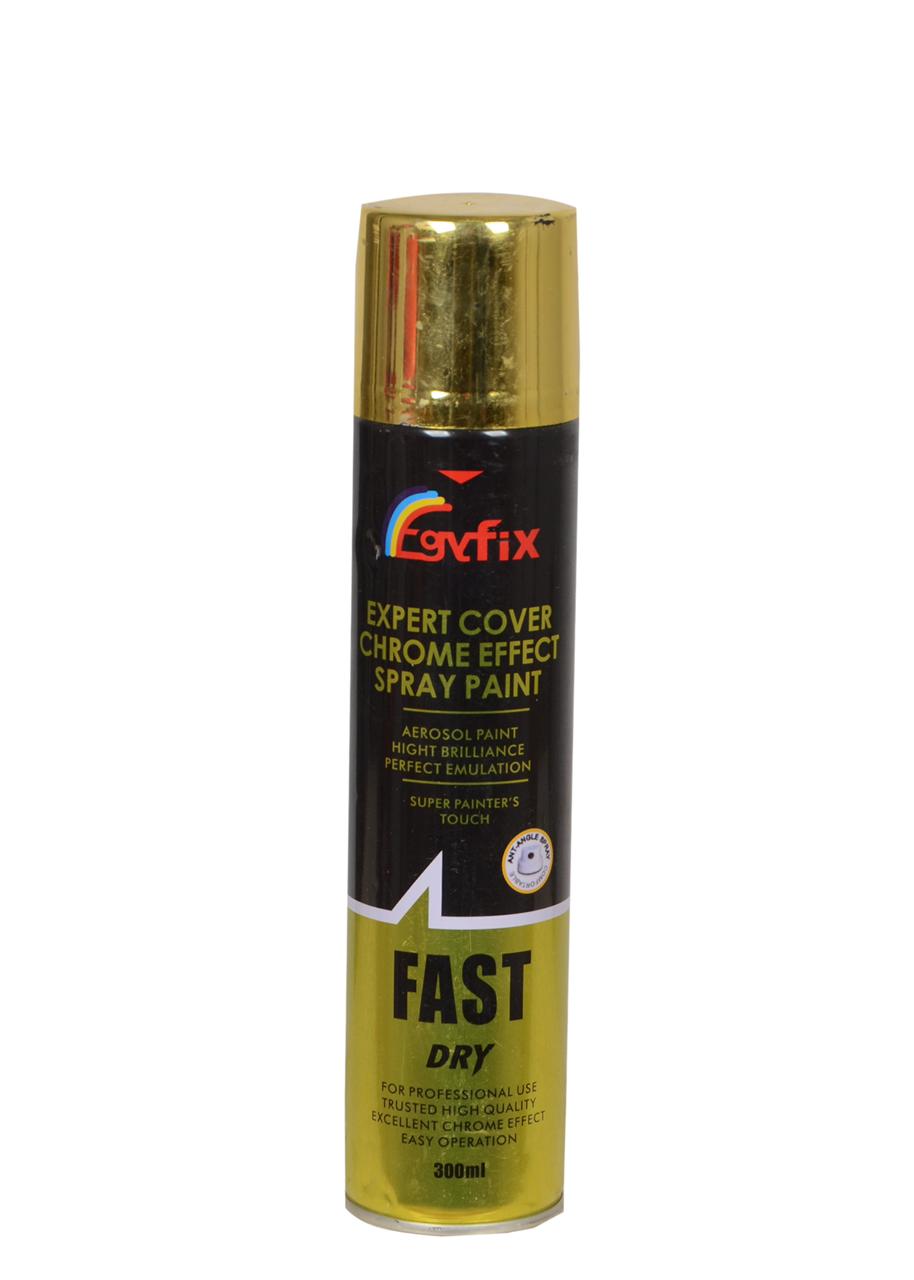 Egyfix Expert Cover Chrome Effect Spray Paint Gold - 300 ml