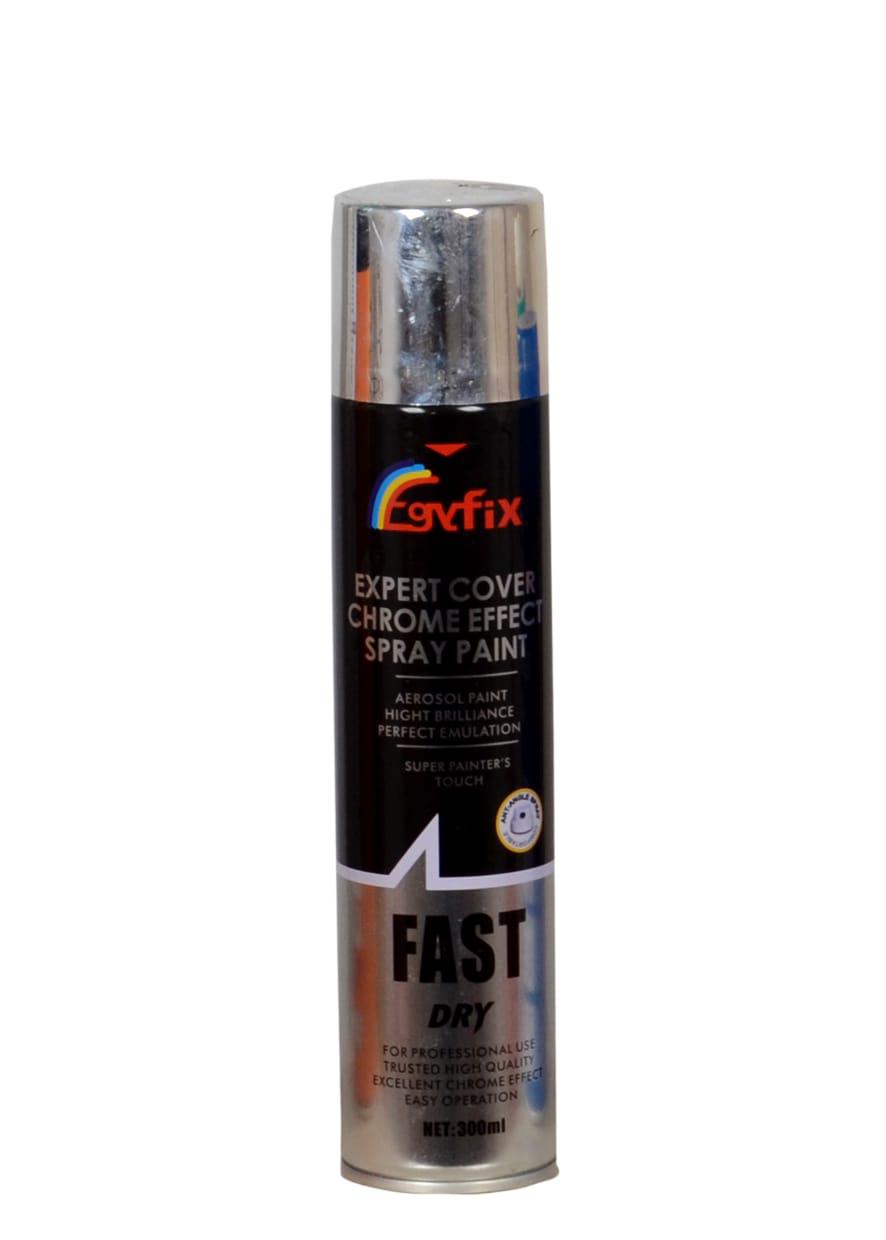 Egyfix Expert Cover Chrome Effect Spray Paint Silver - 300 ml